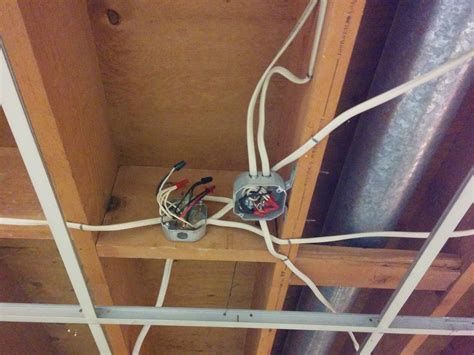 ceiling electric box side of joist|how to install junction box above electrical.